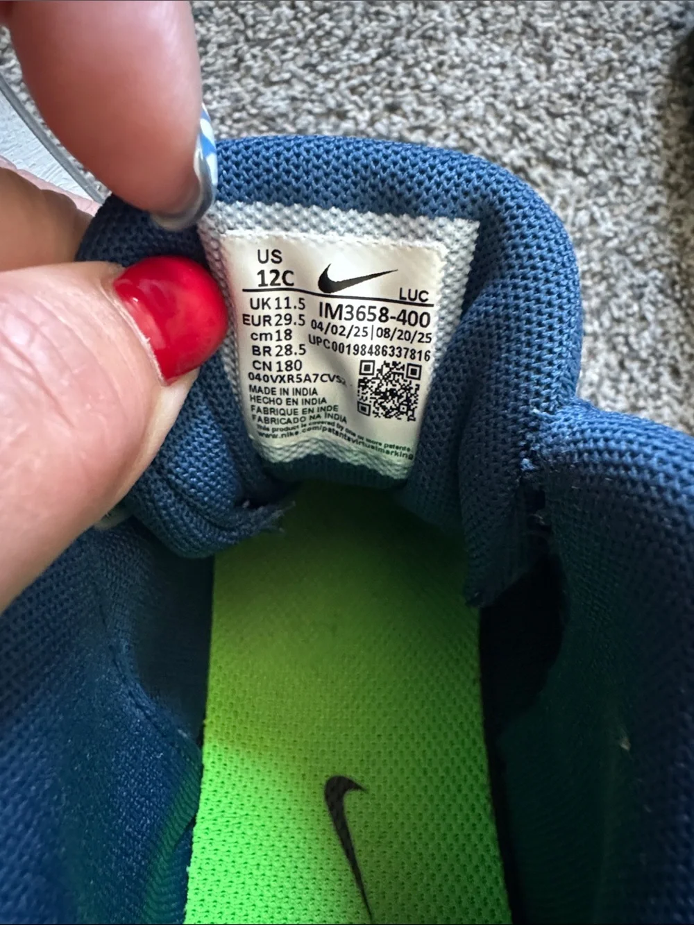 Nike euc size